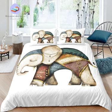 Housse de Couette Éléphant Art